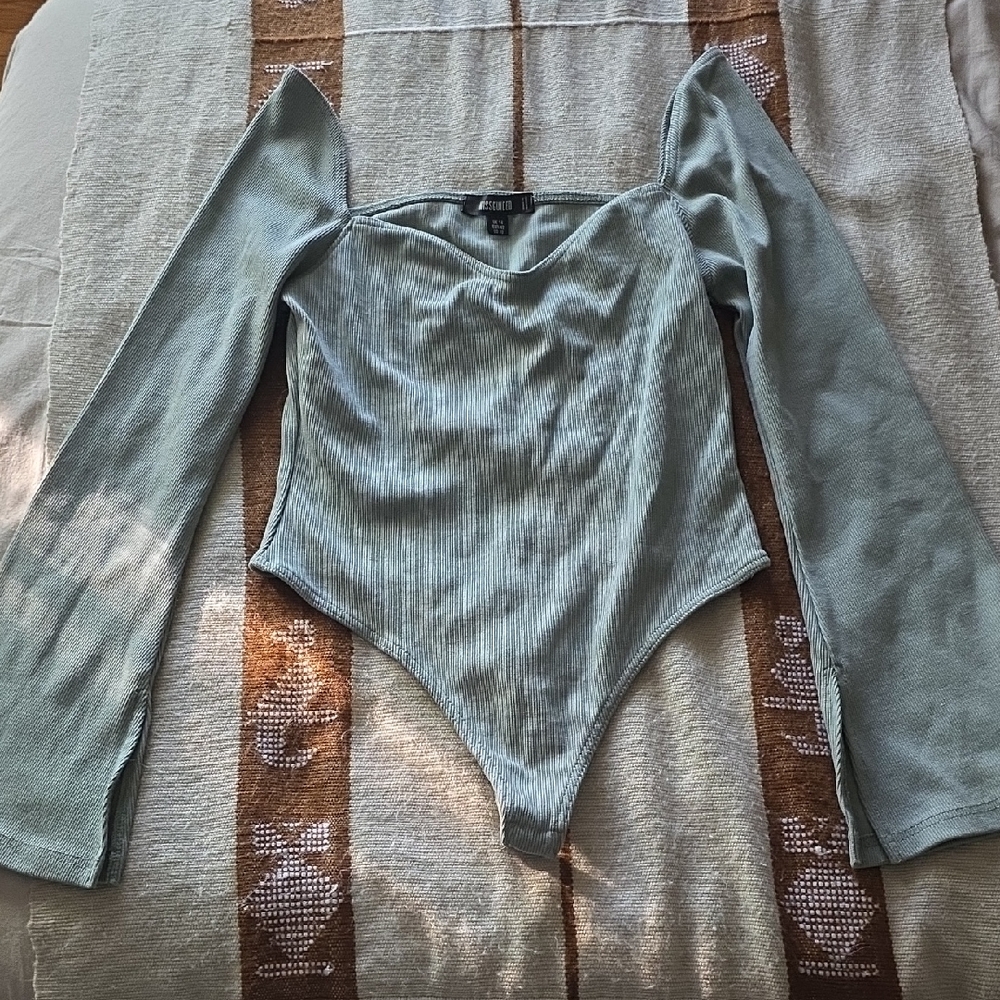 Missguided Soft Blue Knit Top